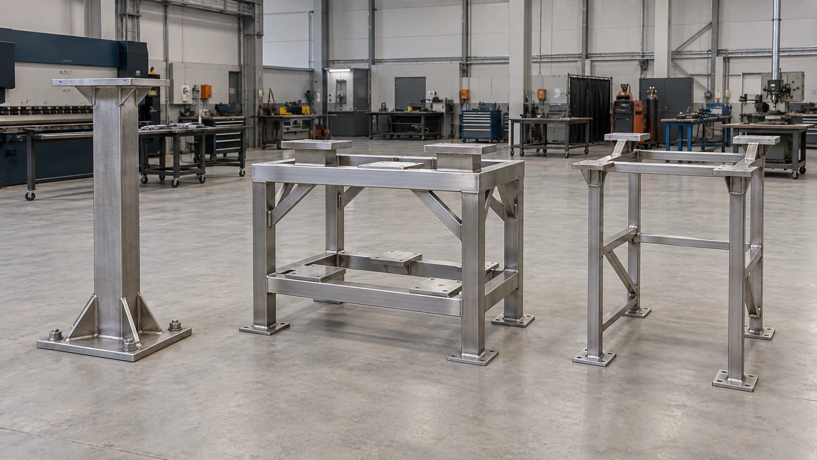 Soportes y bastidores de acero fabricados a medida